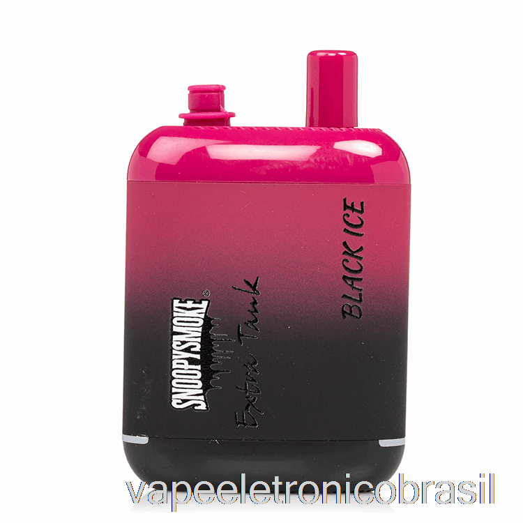 Vape Eletrônico Snoopy Smoke Extra Tank 2 15000 Descartável Black Ice